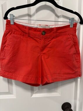 Old Navy Red Cotton Chino Shorts